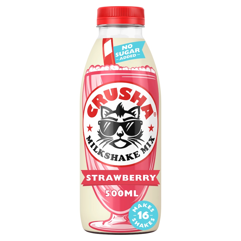 Crusha Strawberry No Added Sugar 500Ml