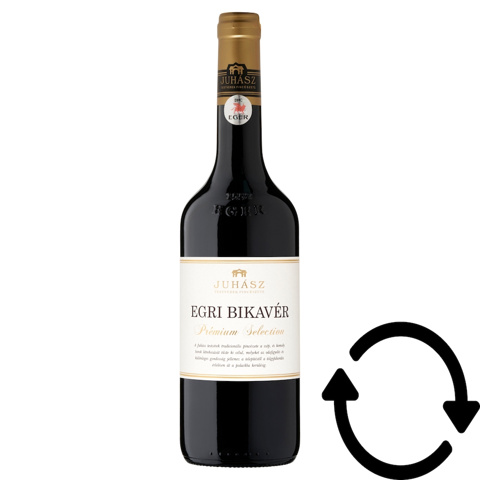 Juhász Prémium Selection Egri Bikavér száraz vörösbor 14% 0,75 l  1. kép