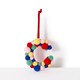 image 2 of Paperchase Cosmic Christmas Pom Pom Letter C Hanging Decoration