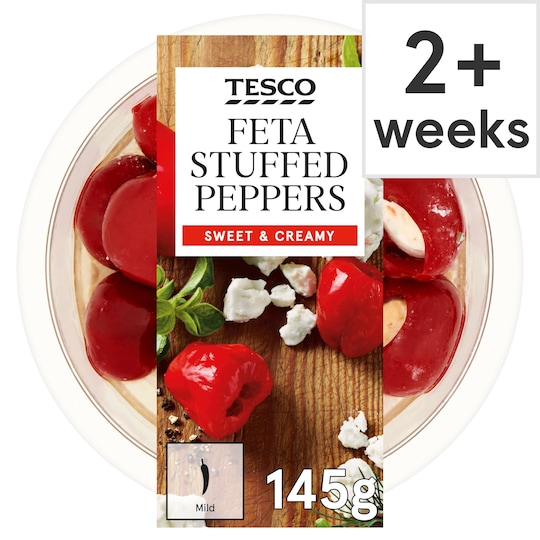 Tesco Feta Stuffed Peppers 145G Tesco Groceries