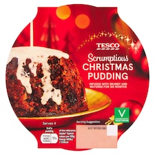 Tesco Jolly Christmas Pudding Infused With Brandy 400g