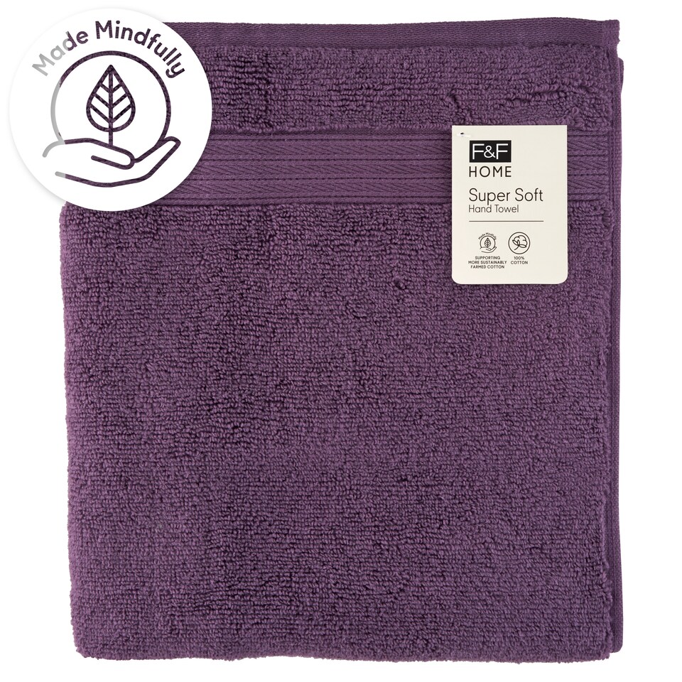 F&F Home Super Soft Purple kéztörlő 50 cm x 90 cm