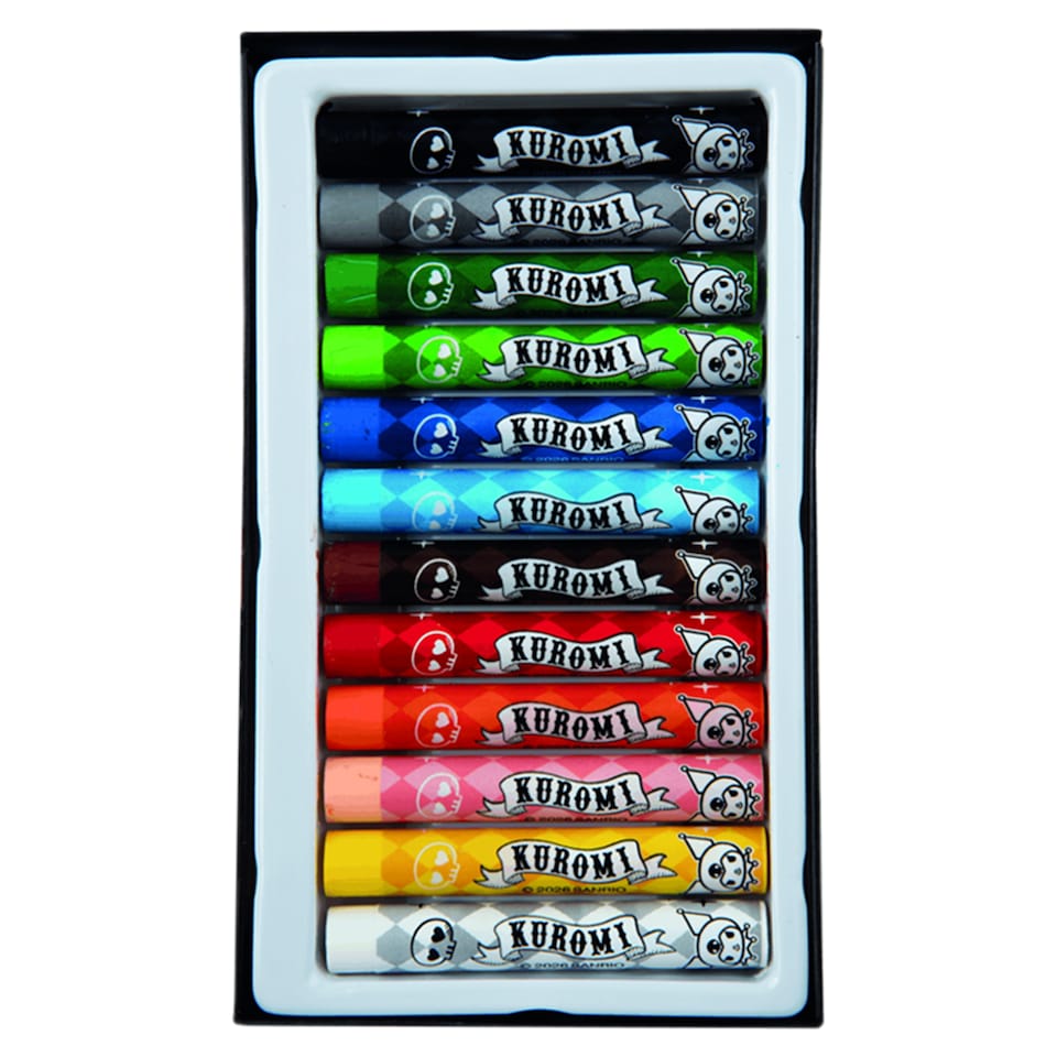 image 1 of Kuromi Oil Pastels 12 pcs