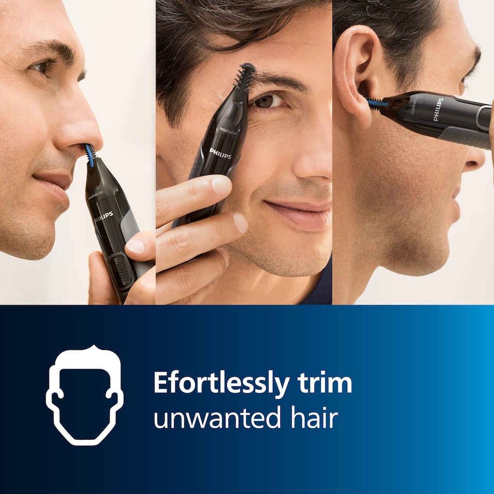 image 1 of Philips Series 3000 Cordless Nose, Ear and Eyebrow Trimmer-NT3650/16