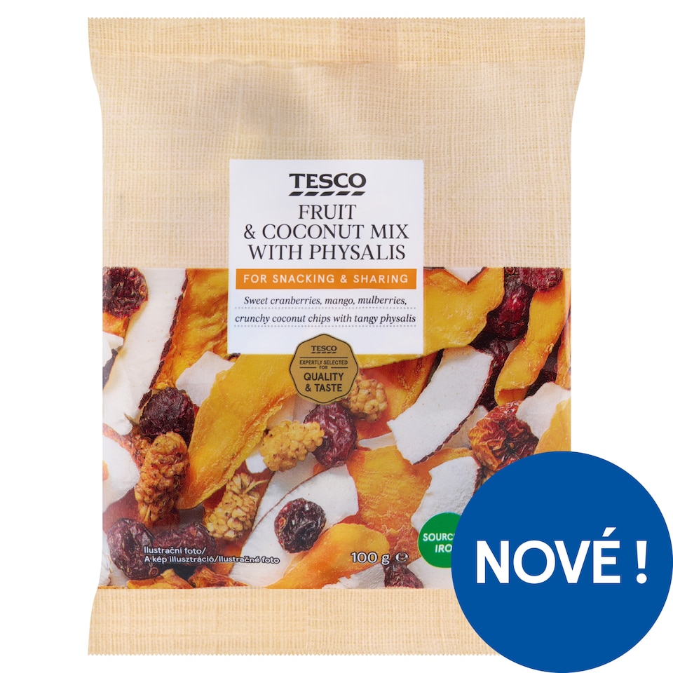 Tesco Fruit & Coconut Mix with Physalis 100g