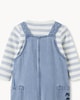image 4 of Disney Mickey Mouse 2-Piece Pure Cotton Dungaree Set in Blue