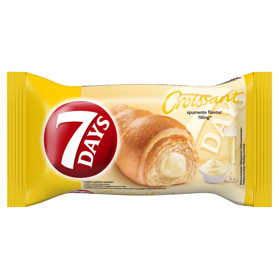 7DAYS Croissant with Spumante Flavour Filling 60 g