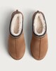 image 2 of F&F Faux Shearling Lined Platform Slippers in Tan