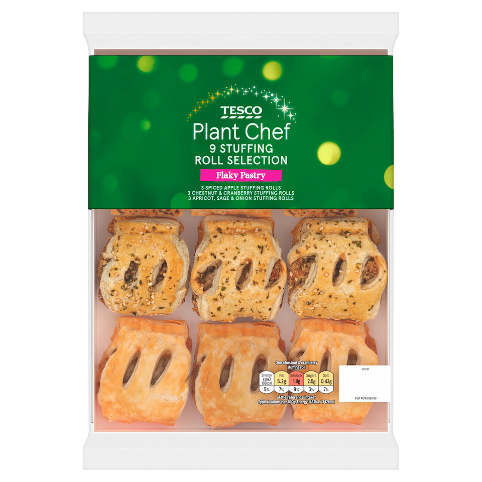 Tesco Plant Chef Vegan Stuffing Roll Selection 270g