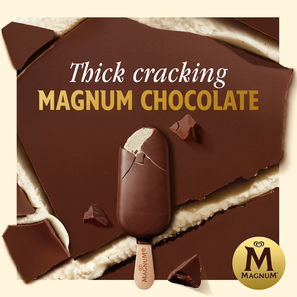 image 1 of Magnum Mini Classic, Almond & White Chocolate Ice Cream sticks 10x55ml
