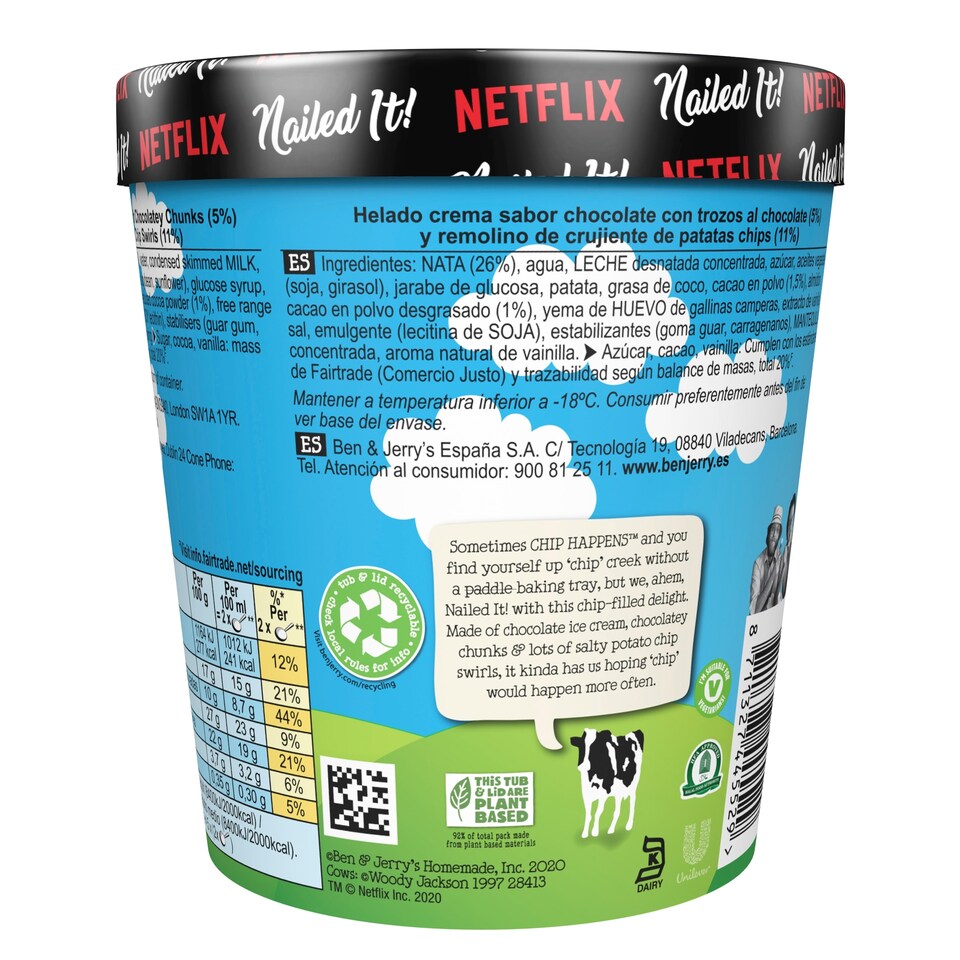 image 1 of Ben And Jerry's Chip Happens Chocolate Ice Cream 465Ml