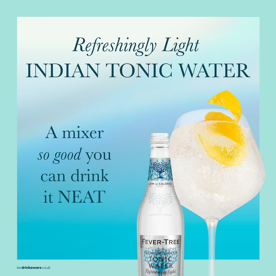 image 1 of Fever-Tree Refreshingly Light Indian Tonic Water Bottle 500ml