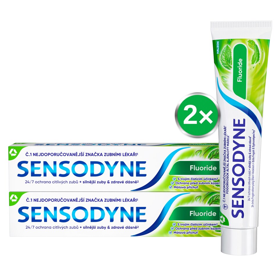 image 1 of Sensodyne Fluoride Toothpaste 2 x 75ml