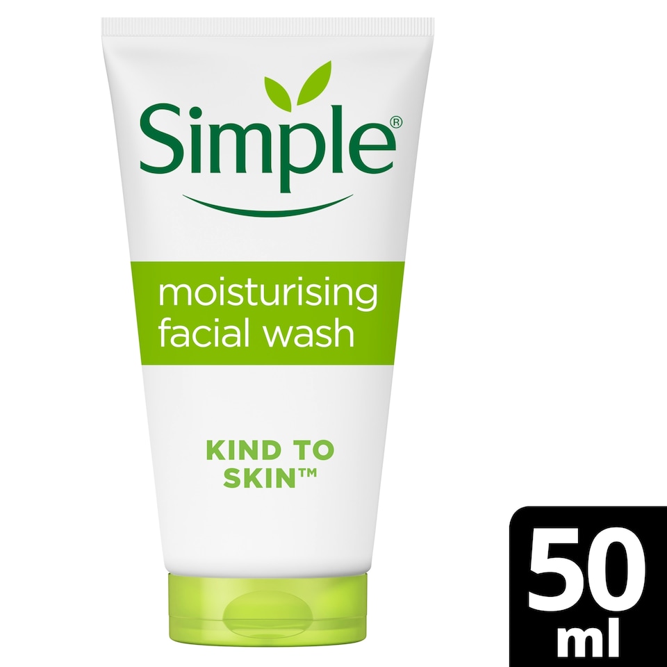image 1 of Simple Moisturising Facial Wash 50Ml