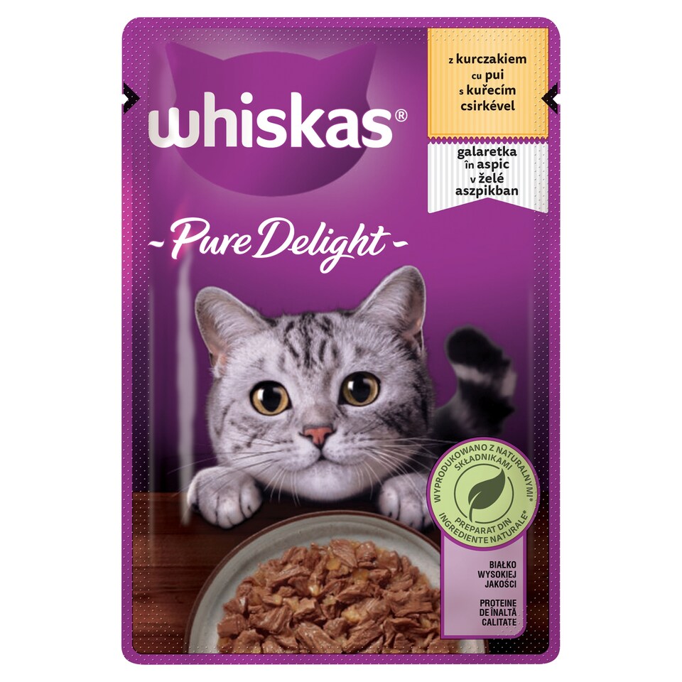 Whiskas Pure Delight s kuřecím v želé 85g