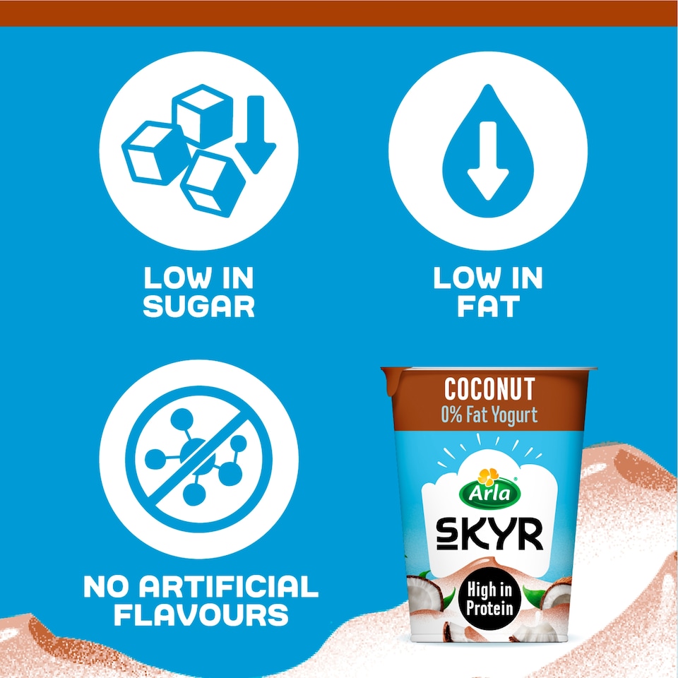image 1 of Arla Skyr Coconut Icelandic Style Yogurt 450g