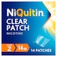 image 2 of NiQuitin Clear Patch Stop Smoking Aid Step 2 14mg Nicotine Patches 14s