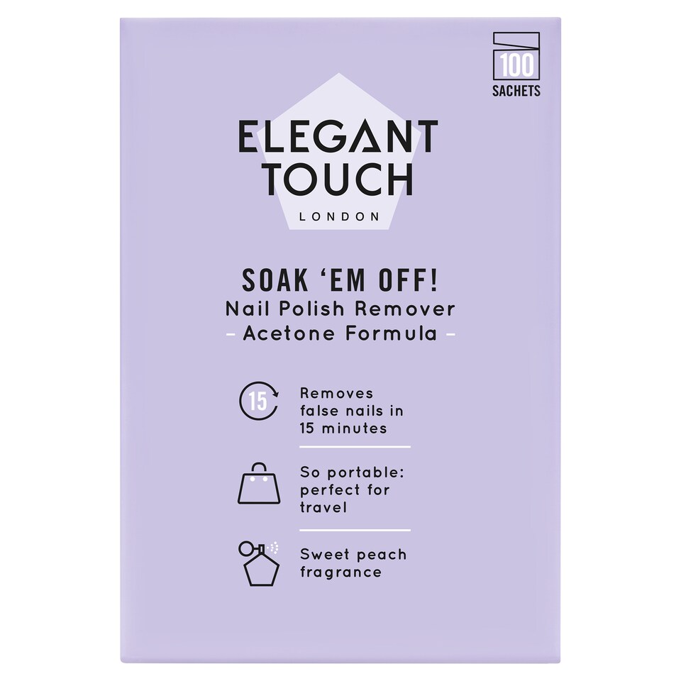 Elegant Touch Nailpolish Remover Pads 100 Pack
