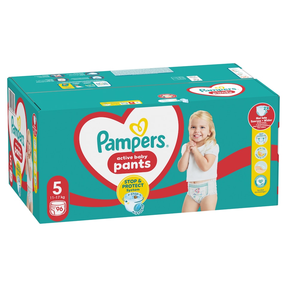 image 1 of Pampers Active Baby Pants Size 5, 96 Nappies, 11kg-17kg