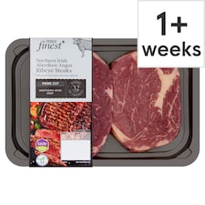 Tesco Finest Northern Irish Aberdeen Angus Ribeye Steaks 454g