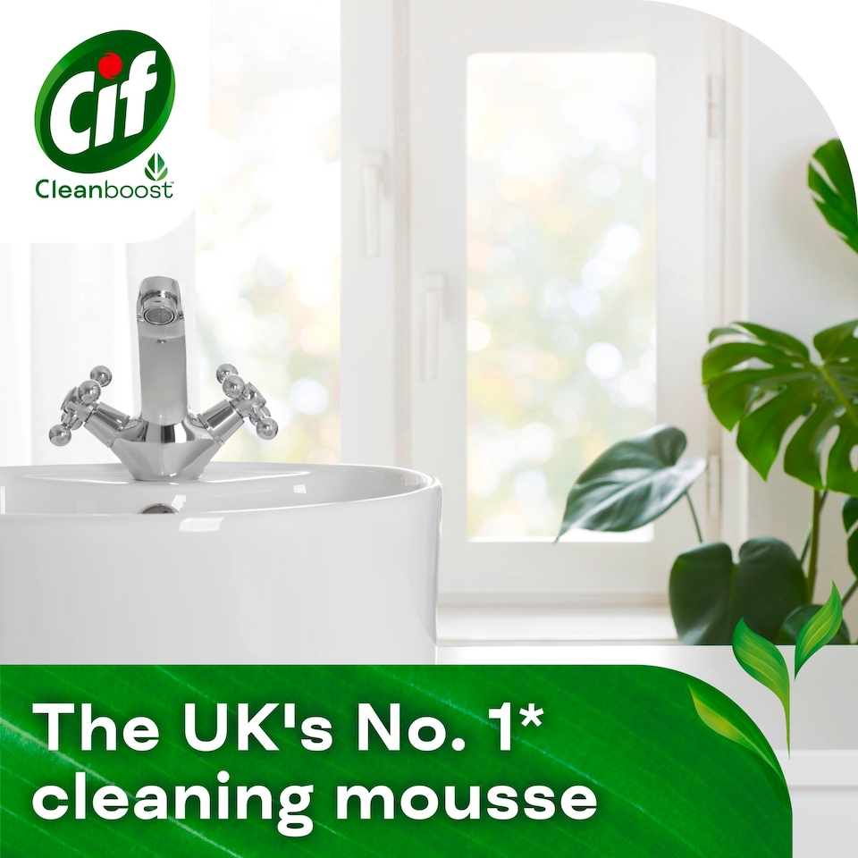 image 1 of Cif Power & Shine Citrus Mousse Bathroom Cleaner 500ml