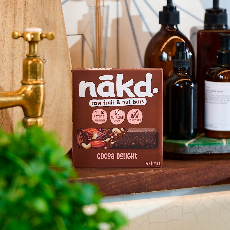 image 1 of nakd. Cocoa Delight Fruit & Nut Bars 4 x 35g