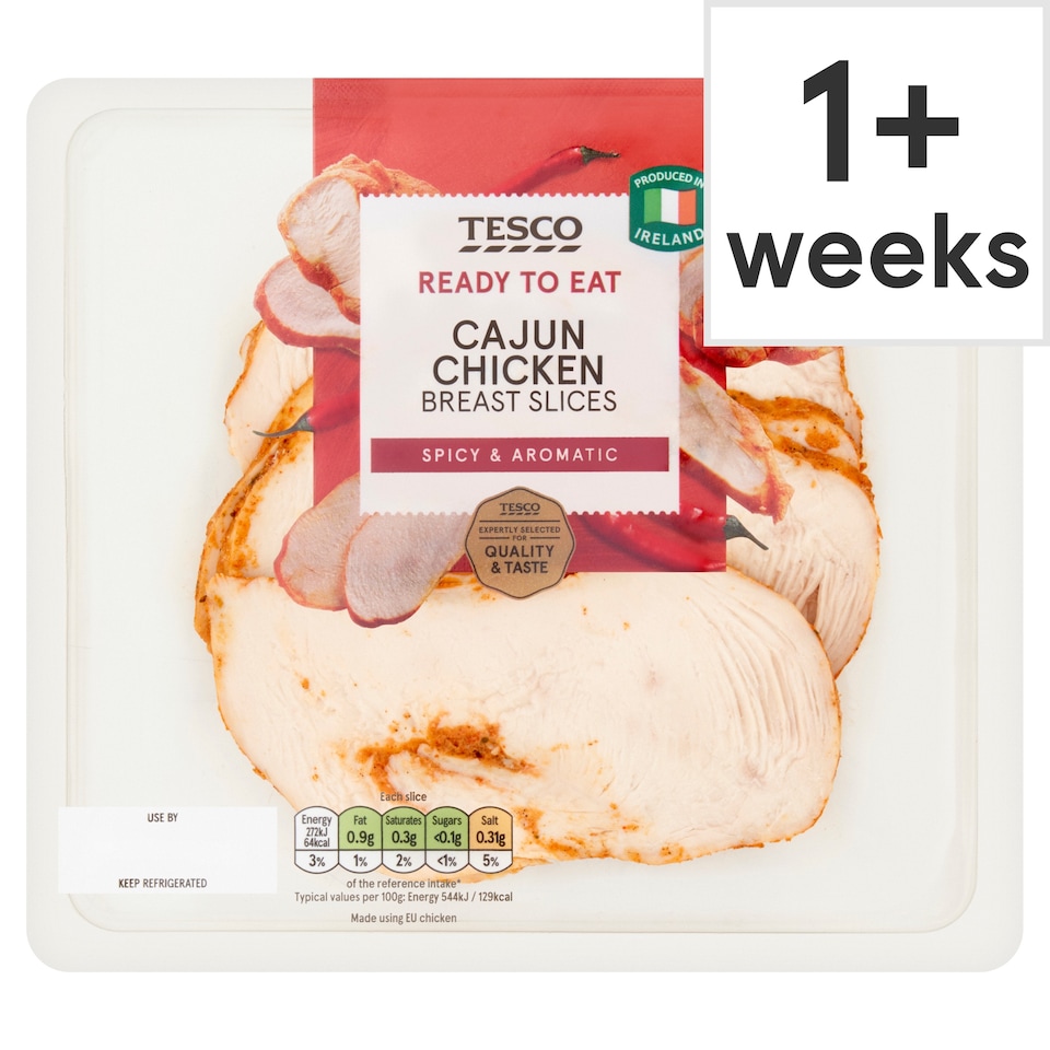 Tesco Cajun Chicken Breast Slices 150g