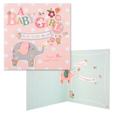 Hallmark New Baby Card Baby Girl!
