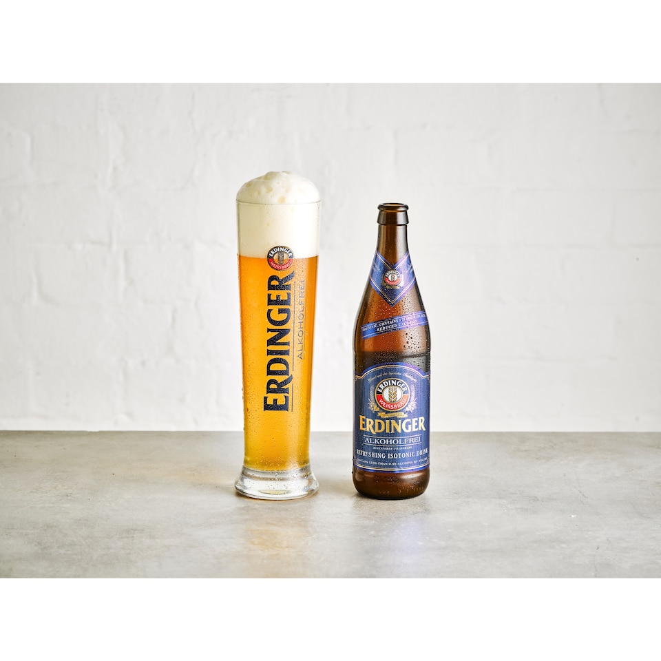 image 1 of Erdinger Alkoholfrei Alcohol Free Wheat Beer Bottle 500ml