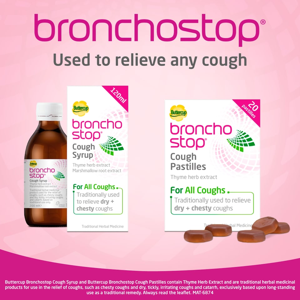 image 1 of Buttercup Bronchostop Cough Relief Syrup 120ml