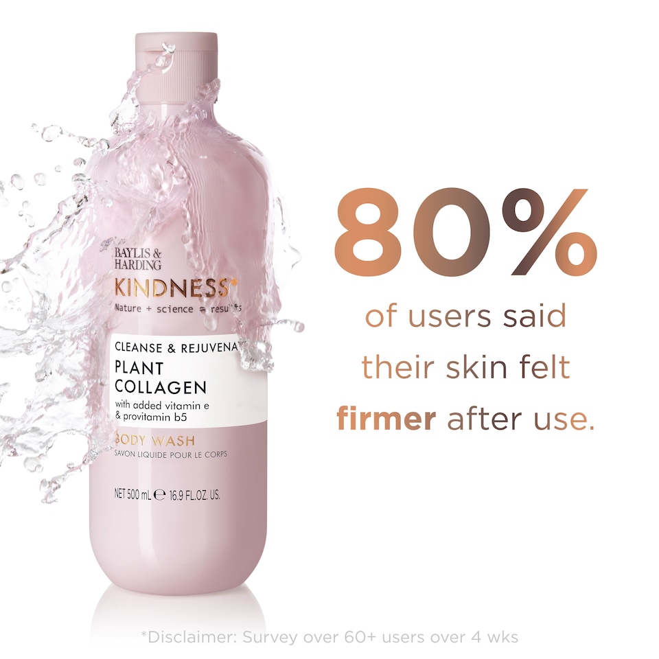 image 1 of Baylis & Harding Kindness+ Plant Collagen Body Wash 500ml