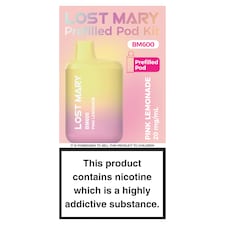 Lost Mary BM600 Refillable Kit Pink Lemonade 20mg/ml 2ml