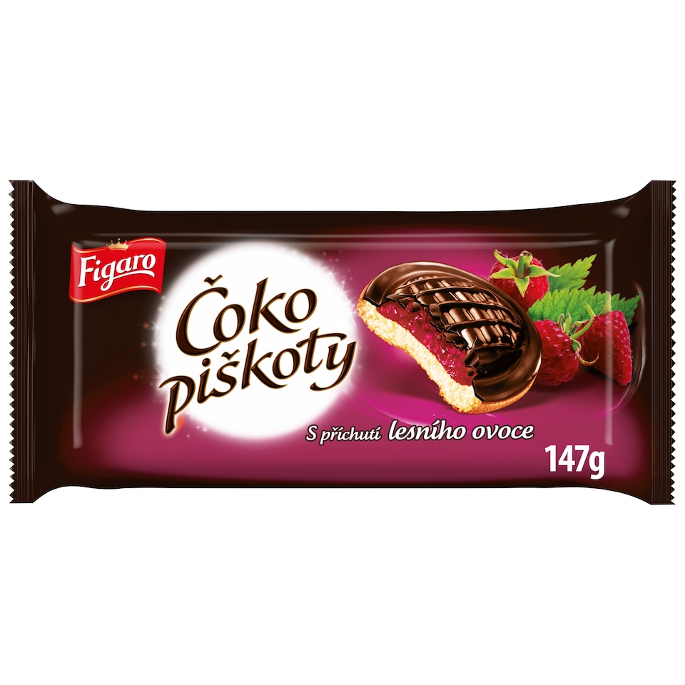 Figaro Čoko piškoty Forest Fruit Flavour 147g