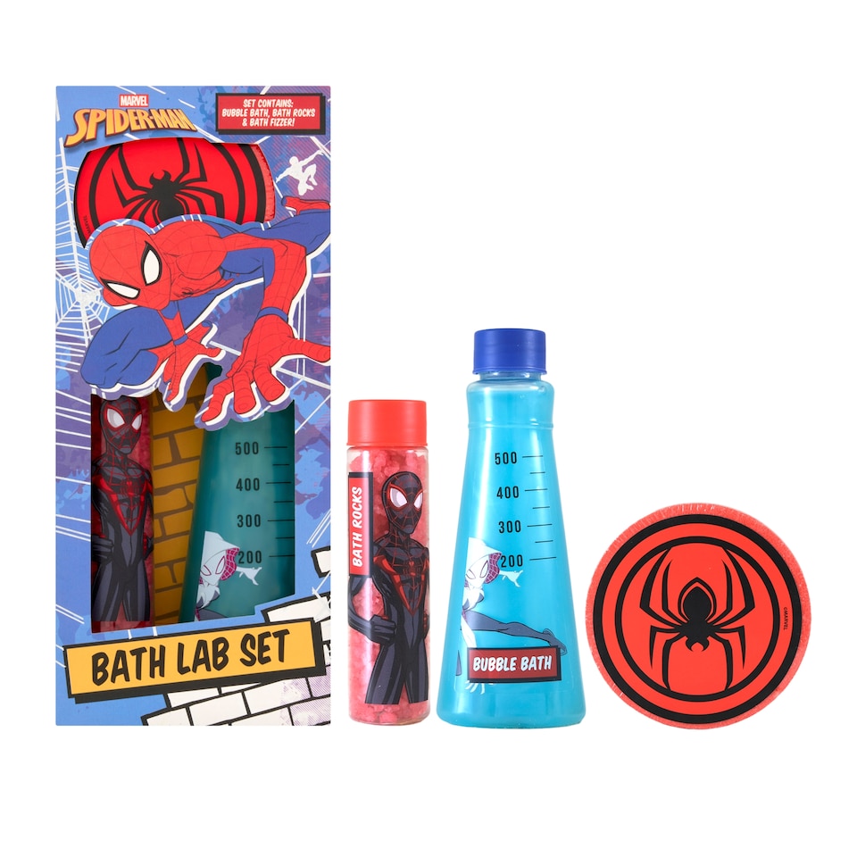 image 1 of Spiderman bath lab set