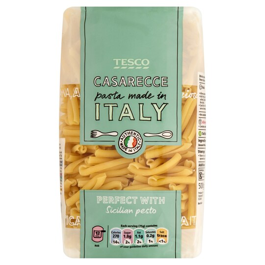 Tesco Caserecce Pasta 500G Tesco Groceries