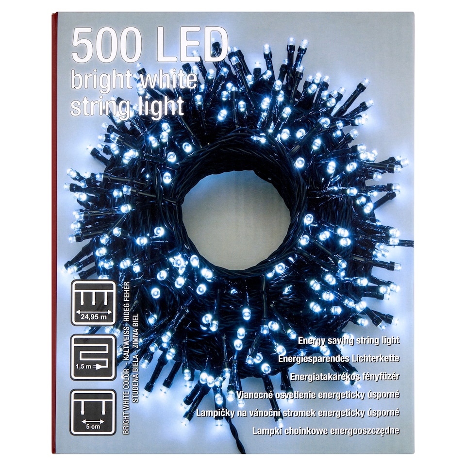 Obrázek 1 pro produkt Snow Meister SM2009 500 LED lampičky na vánoční stromek energeticky úsporné