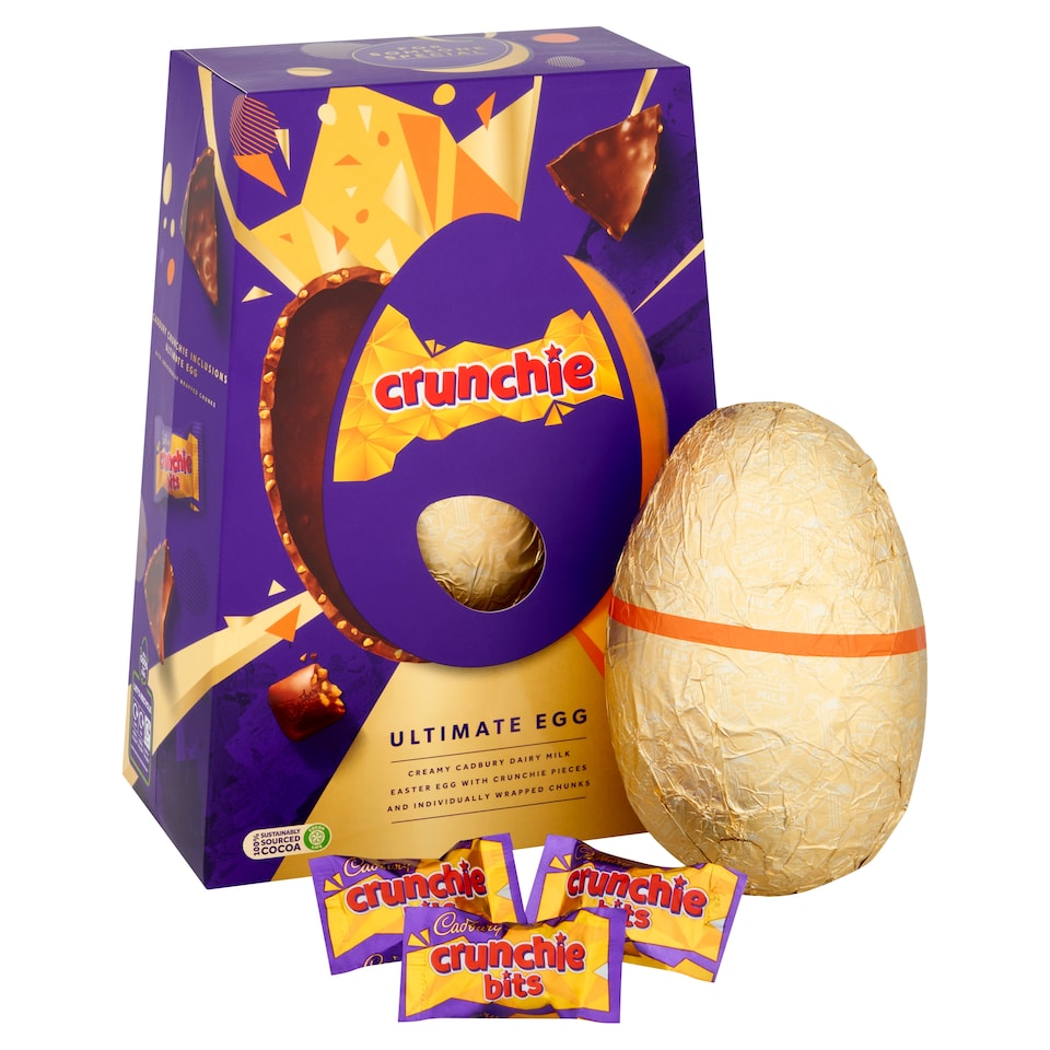 image 1 of Cadbury Crunchie Ultimate Chocolate Easter Egg 396g