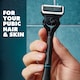 image 2 of Gillette Body and Intimate Razor Cartridges, 4 Blade Refills, Dermatologist Tested, With Lubrastrip