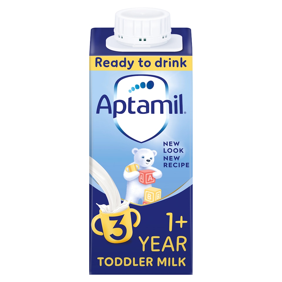 Aptamil 3 Toddler Milk Formula Liquid Ready to Feed 1-3 Years 200ml