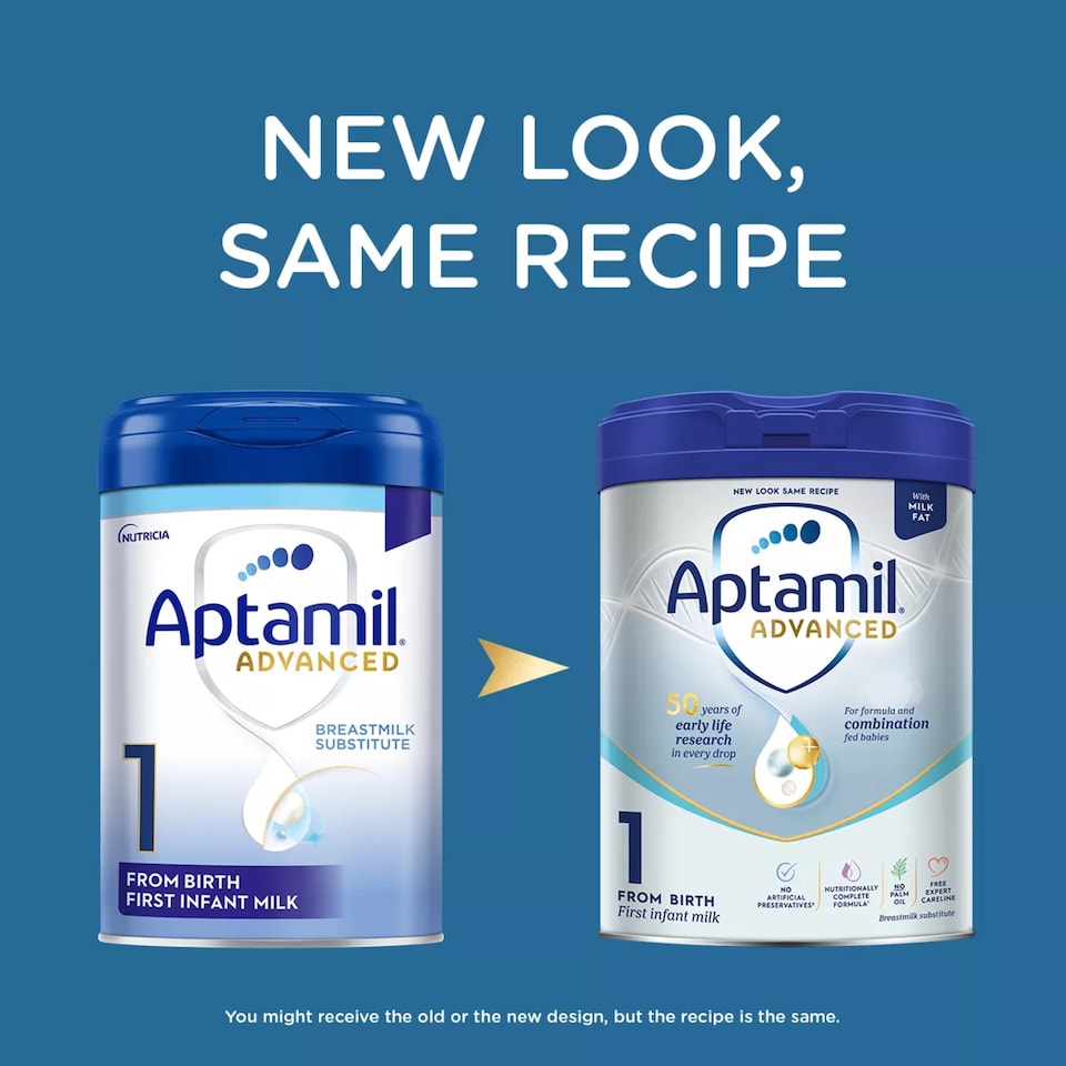 image 1 of Aptamil Advanced 1 First Baby Milk Formula Powder From Birth 800g