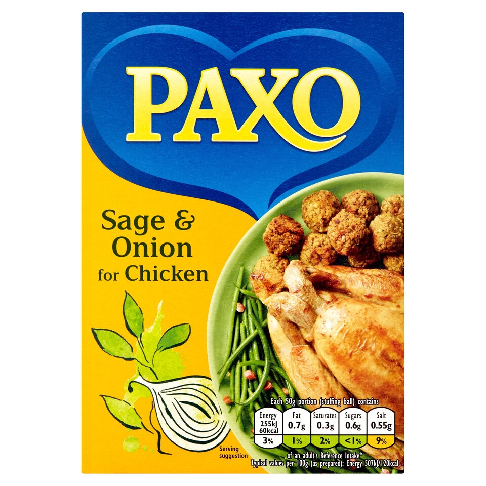 Paxo Sage & Onion Stuffing Mix 190G