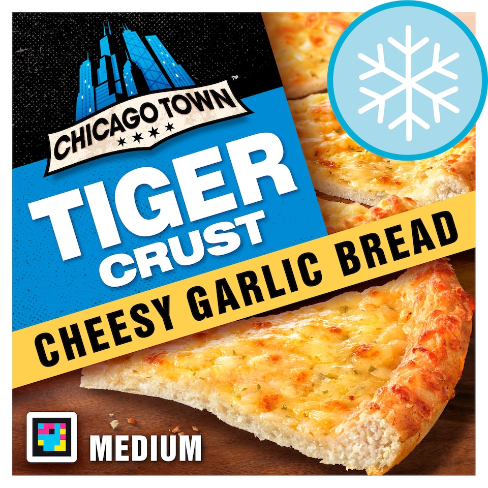 image 1 of Chicago Town Tiger Crust Garlic Bread Chsey Pizza 258G