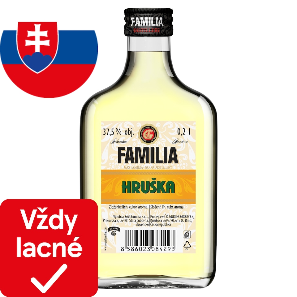 Gas Familia Pear 37.5% 0.2 L