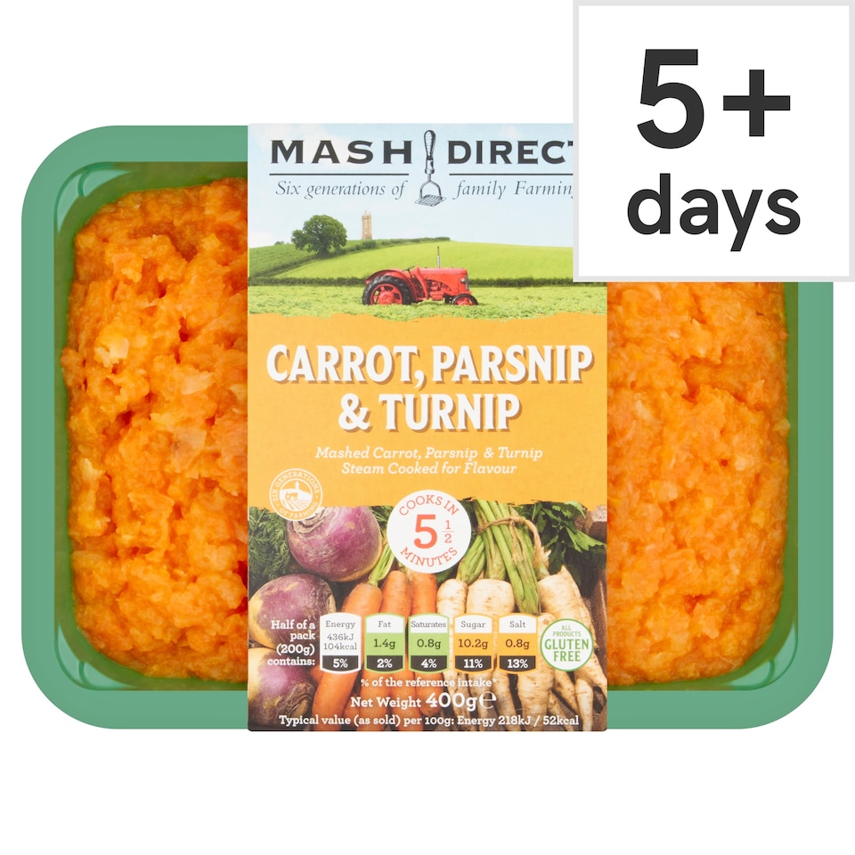 Mash Direct Carrot Parsnip & Turnip 380G