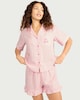 image 2 of F&F Pure Cotton Gingham Short Pyjama Set in Multi Pink