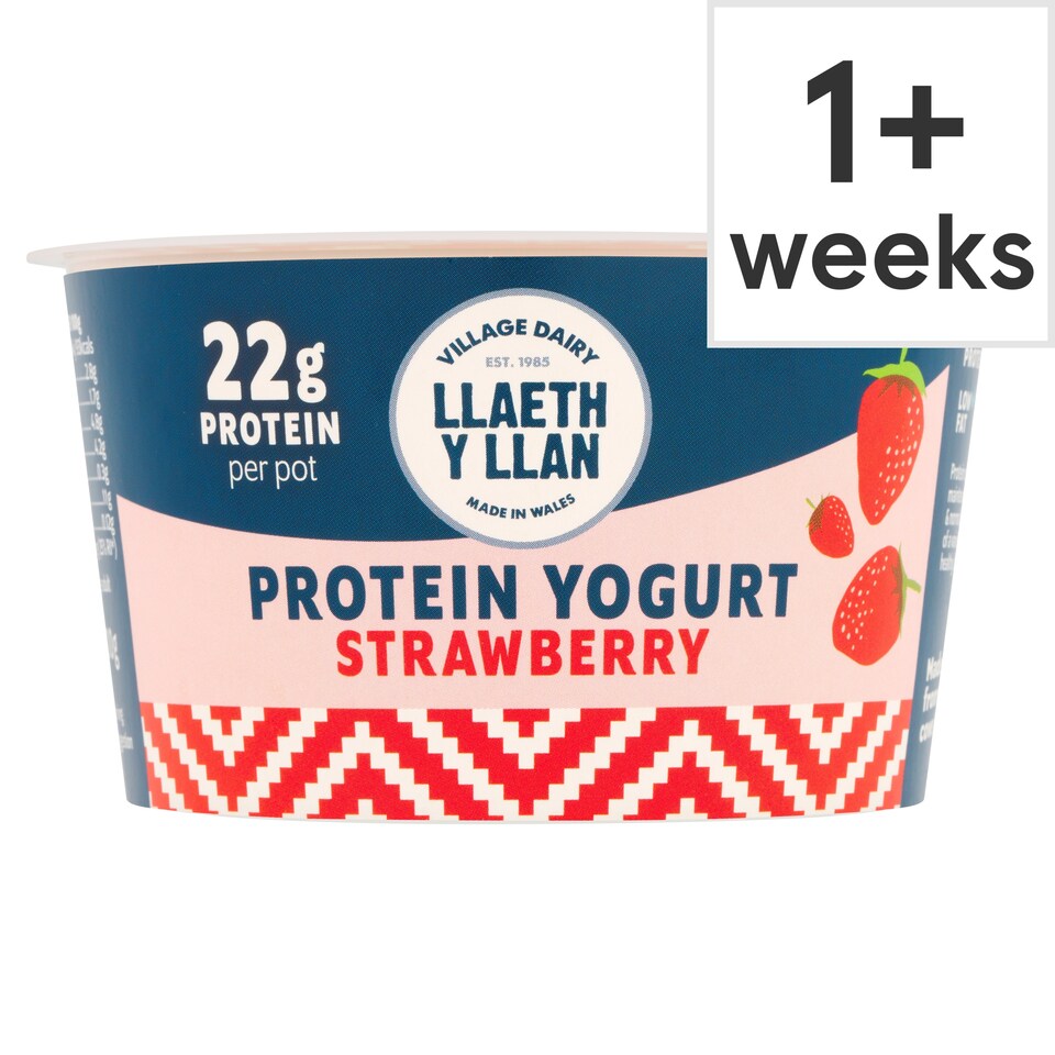 Llaeth Y Llan Strawberry Protein Yogurt 200g