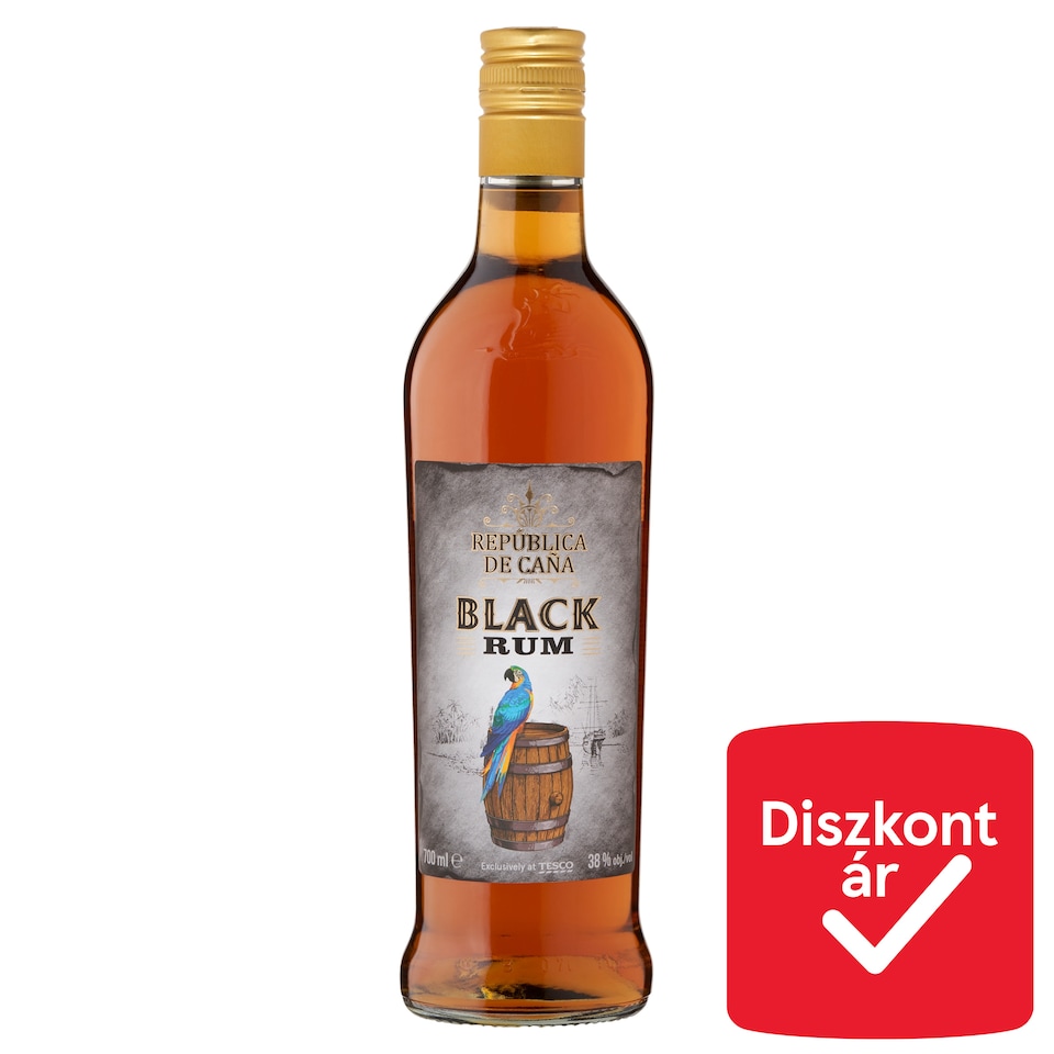 República de Caña Black Rum 38% 700 ml