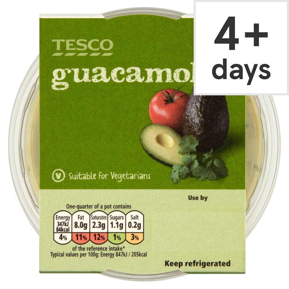 Tesco Guacamole Dip 163G Tesco Groceries