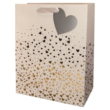 Tesco Gold Hearts Large Bag