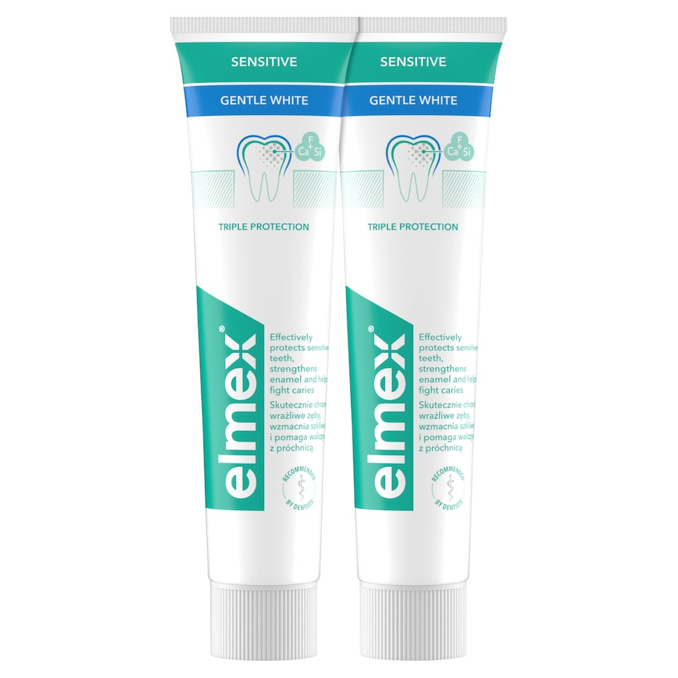 Obrázek 1 pro produkt elmex® Sensitive Gentle White zubní pasta duopack 2x75ml